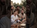 The group leans in together and shouts, let us eat! #jesus #jesuslovesyou #jerusalem #bible
