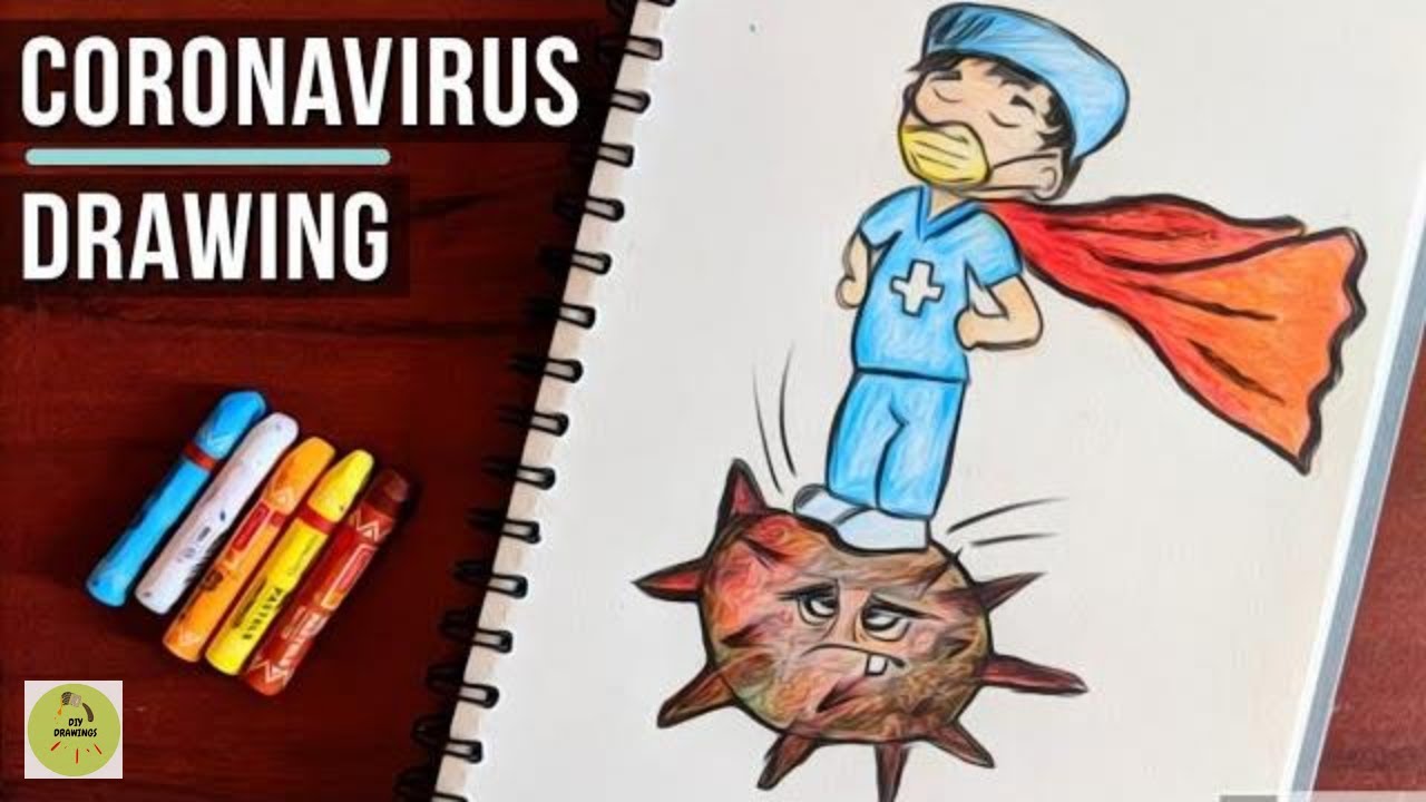 How to Draw Coronavirus Tribute Drawing/ save earth -Step by step easy guide for kids(2020)