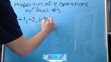 1.3 Properties of and Operations with Real Numbers