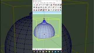 Cara menggambar kubah di sketchup #shorts