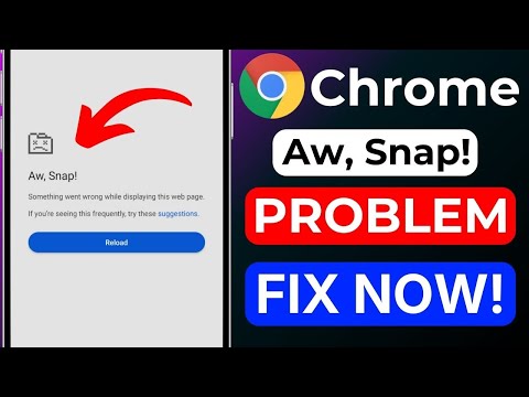 Aw Snap Chrome Error | Chrome Not Working Android | Fix Chrome Crash 2026