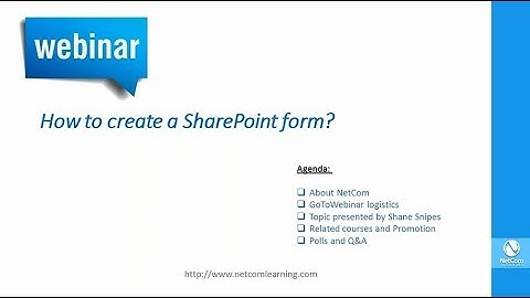 How to create a SharePoint form? | Microsoft Sharepoint Tutorial