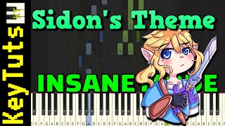 Sidons Theme From Breath Of The Wild - Insane Mode Piano Tutorial Synthesia