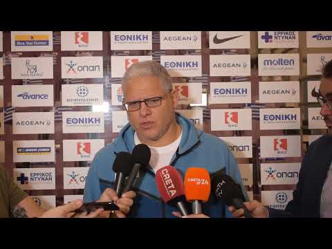 Όσα δήλωσε ο Σωτήρης Μανωλόπουλος για την αναμέτρηση της Εθνικής Ανδρών με τη Λετονία.