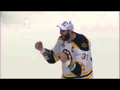 Chara hoists Stanley Cup 2011 Parody