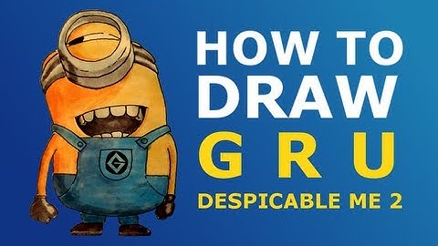 How to draw Bob minion from Minions easy step by step video lesson for beginners