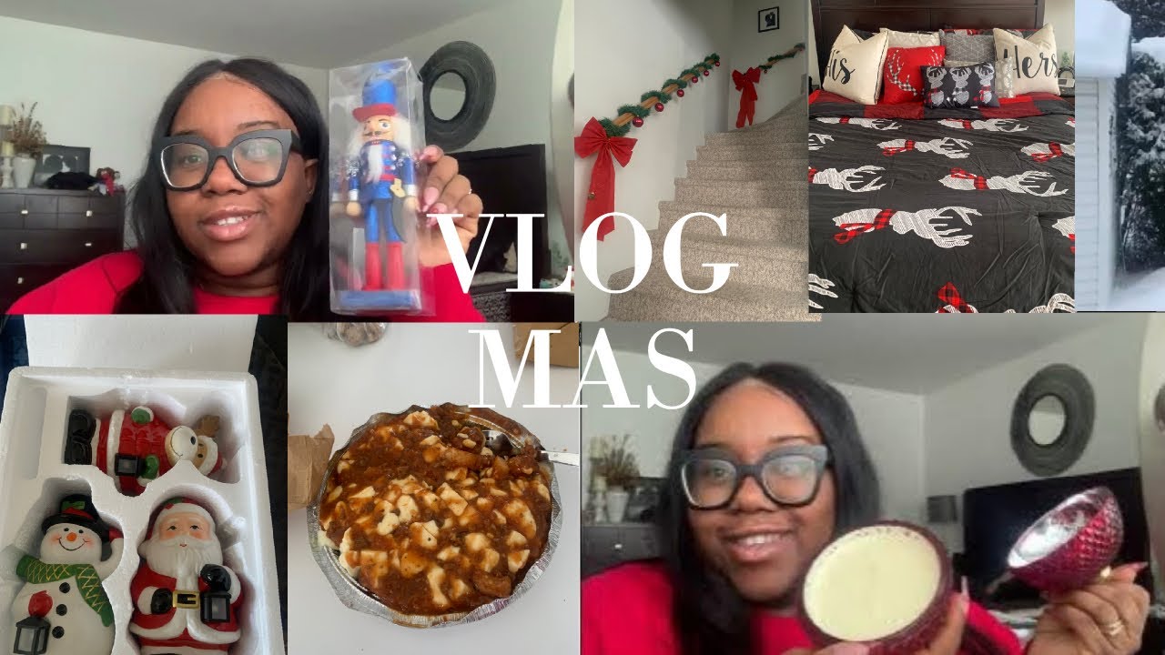 VLOGMAS| Dollo haul,shopping à petit prix ,on décore la maison pour noel !