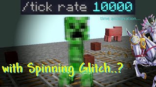 Making Minecraft Mobs spin endlessly with 10,000 Ticks Per Seconds!? ─ With new /tick command!