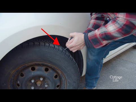 How to fix a tire (nail repair) | Cottage Coach