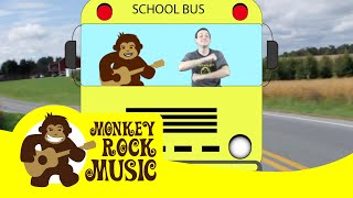 Wheels On The Bus Monkey Rock Music Kids Dance Songs & Nursery Rhymes