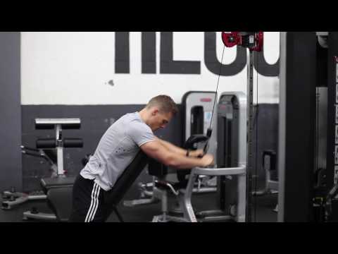 Chest Supported Straight Arm Pulldowns Bar Attachment
