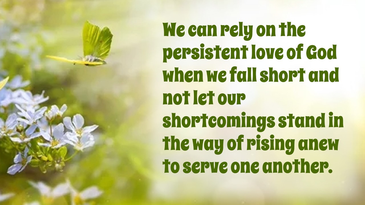 Persistent Love We can rely on the persistent love of God when we fall short - YouTube