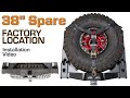 38 Inch Spare Tire in Factory Location - Super Duty - Carli Trophy Hitch Installation Video