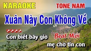 Information Karaoke Xuân Này Con Không Về Tone Nam Nhạc Sống Dễ Hát | Nguyễn Linh Update