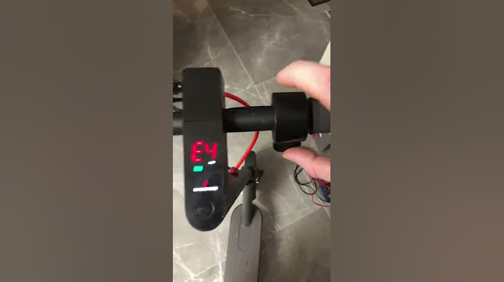 Scooter error e4 e3 meaning and fix