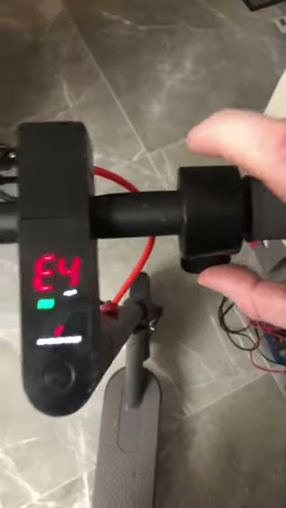 Scooter error e4 e3 meaning and fix