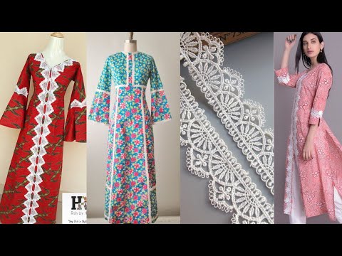 printed-kurti-designs-||-lace-से-बनये-ऐसे-printed-kurti-designs-||-kurti-designing-with-lace-borders
