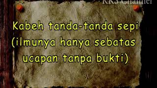  Sekar Kinanti Serat Wedatamaki Sabdalangit kks  