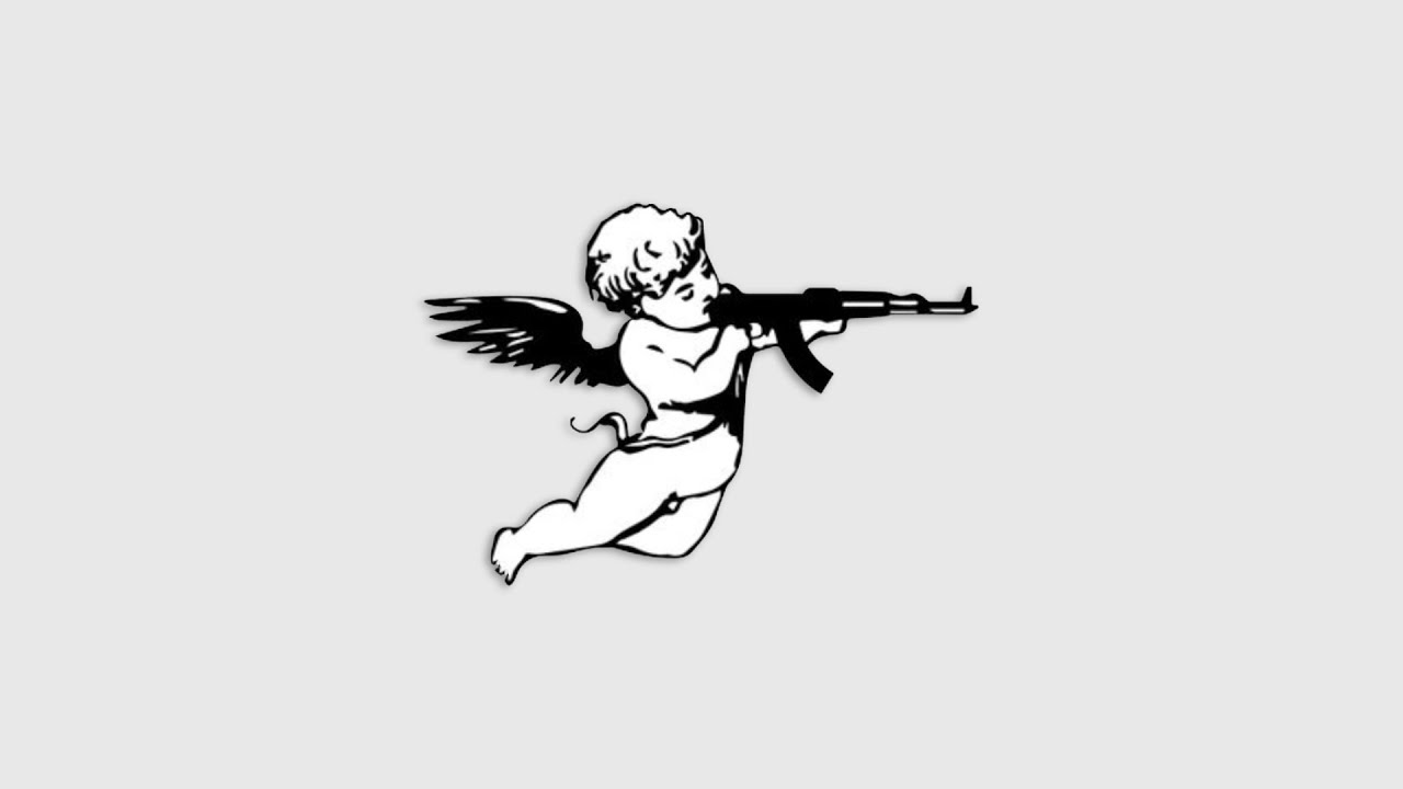 Ангел с калашом эскиз