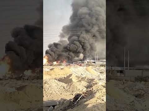 ارتفاع مصابي حريق مصنع فوم بالعاشر من رمضان إلى 8 حالات