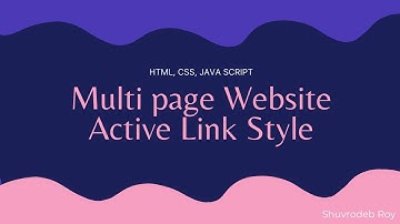 Current Page Active Link Highlight || Active Navigation Menu