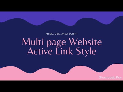 Current Page Active Link Highlight || Active Navigation Menu