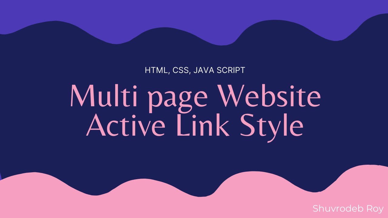 Current Page Active Link Highlight || Active Navigation Menu