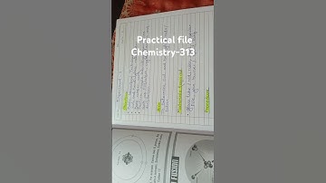 Chemistry practical file nios class 12th #nios#niosaprilexam2024 #Chemistry