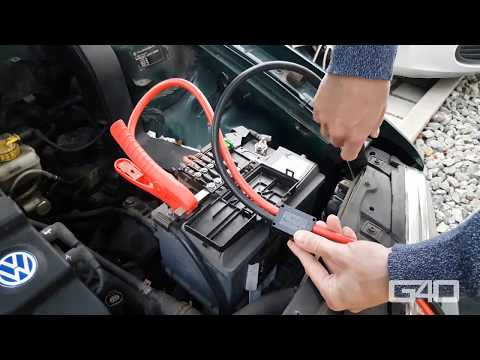 🇩🇪 VW Golf IV mit kleiner 7Ah Batterie laden? Auto überbrücken oder  anschieben? 