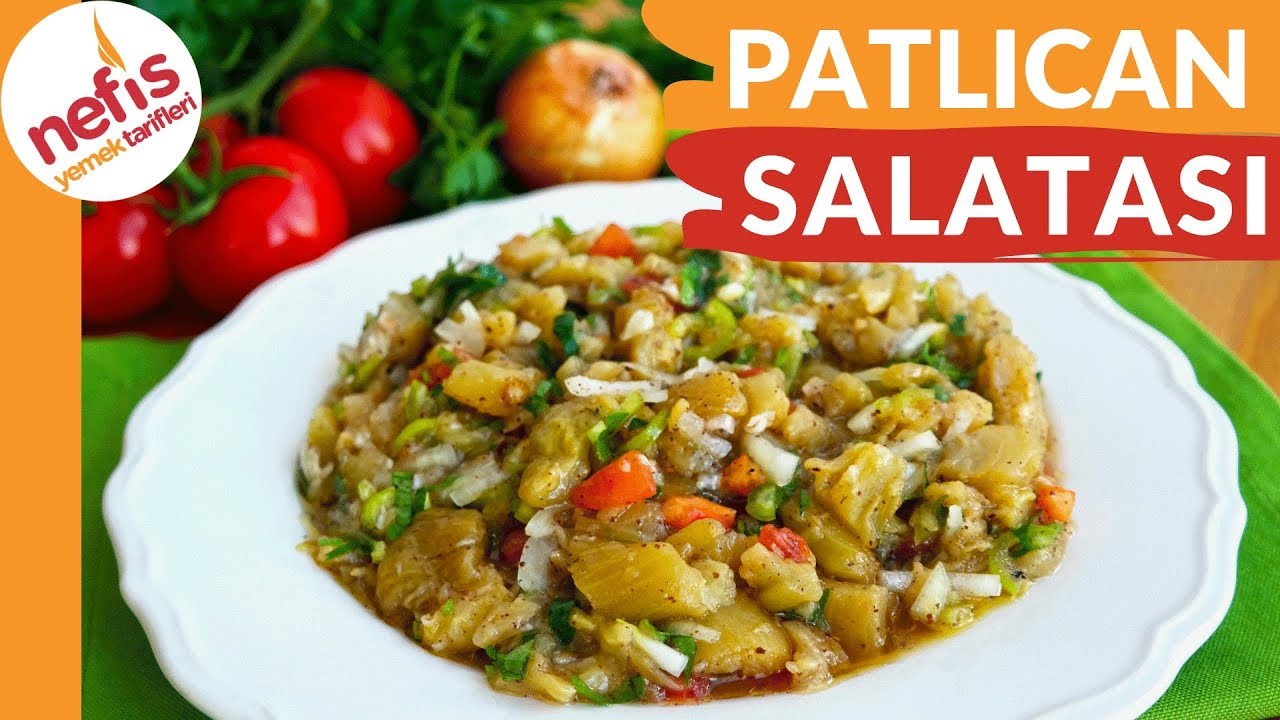 Çok Lezzetli ve Çok Pratik Közlenmiş Patlıcan Salatası Tarifi ????