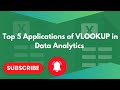 Top 5 Applications of VLOOKUP Function in Data Analytics