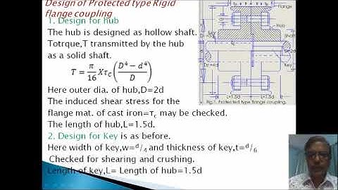 ME308 Design of Protected type rigid flange coupling Roshan Lal ADT GPC Ajmer
