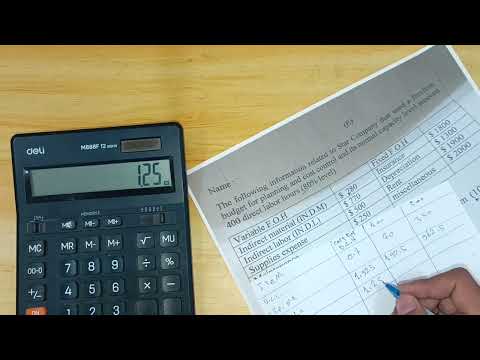 حل سؤال خارجي الموازنات الثابتة والمرنة كلفة متقدمة رابع محاسبة