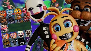 Canon FNaF2 Characters for FNaF World! (Modeling + Animation + Gameplay)