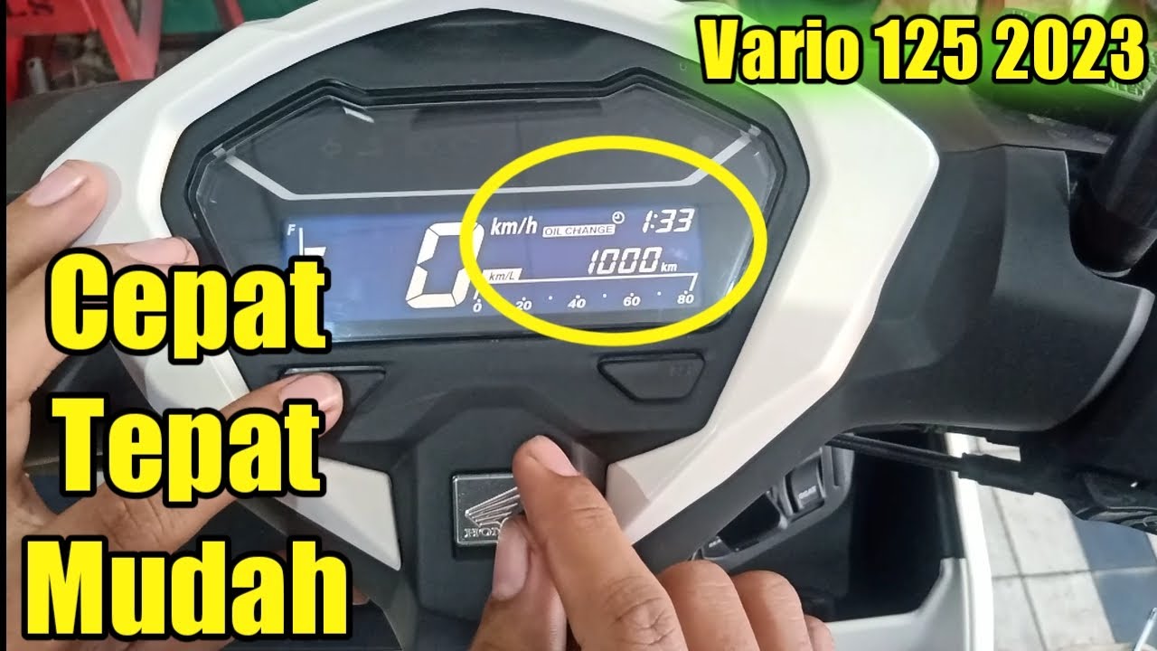 Cara setting oil change New Vario 125 2023