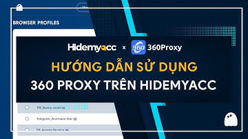 Hidemyacc | Hướng dẫn cài đặt 360 Proxy trên Hidemyacc