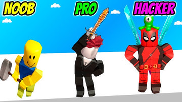 Roblock Smashers Survival.io - NOOB vs PRO vs HACKER