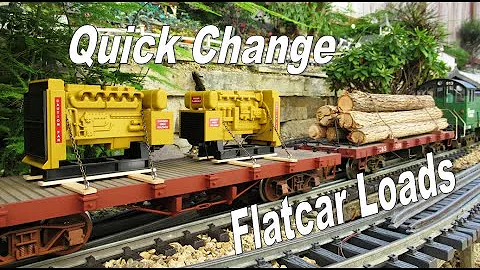 G scale quick change flatcar loads add visual interest to a train and  minimize the flatcar roster