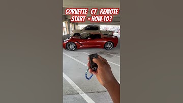Corvette C7 remote start – how to?