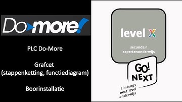 Do-More PLC: Stappenketting (grafcet, functiediagram,...)  boorinstallatie