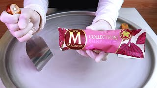 Magnum ice cream ice cream rolls street food - ايسكريم رول ايس كريم ماغنوم