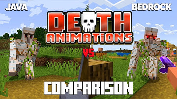 DEATH ANIMATIONS Java vs Bedrock COMPARISON (physics mod)