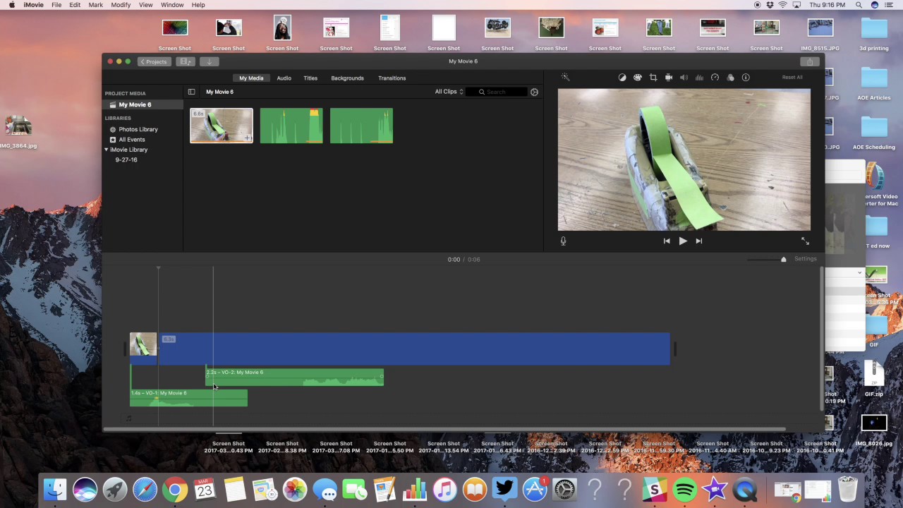 how to cut on imovie mac