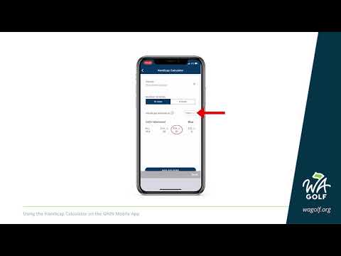 Using the Handicap Calculator on the GHIN Mobile App