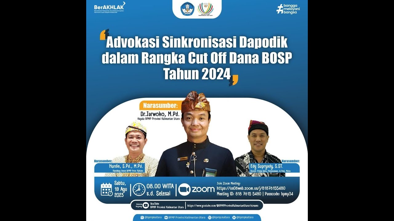 Advokasi Data Pokok Pendidikan dalam rangka Cut Off Dana BOSP tahun