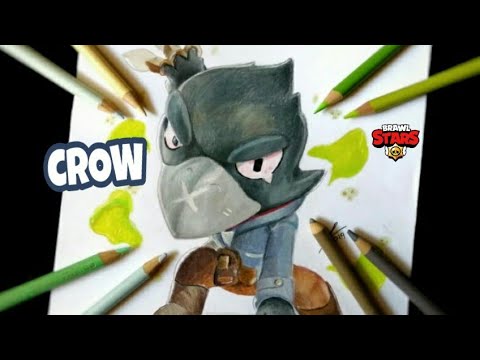 Dibujando A Crow De Brawl Stars How To Draw Crow Youtube - como hacer a crow de brawl stars pixel