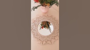 Espejo Macramé Emília S 💕 instagram.com/bada_macrame