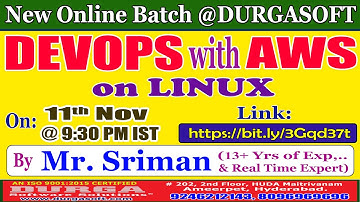 DEVOPS with AWS on LINUX Online Training @ DURGASOFT