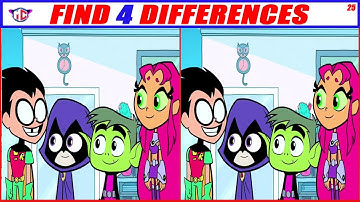 Find 4 Differences | Spot The Difference #7 | Brain Games | Photo Puzzles (2018)