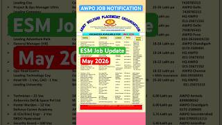 ESM Job Update May 2026 #awpo
